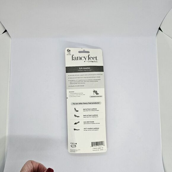 FANCY FEET CUSHION HEEL TO TOE 3/4 INSOLES 2 PAIRS NEW - Picture 3 of 5